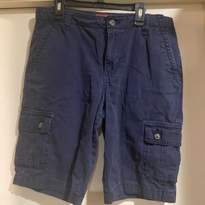 Boys Husky Navy Cargo Shorts size 18